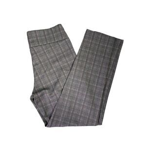 Hope & Harlow Plaid Pull On Stretchy Dress Pants Women's Small